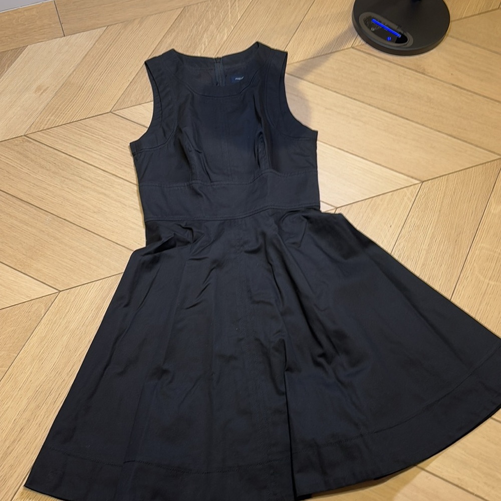 French Connection Black fit and flare dress  size 2